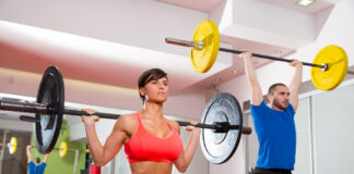 Vægtskiver bliver brugt til træning